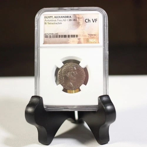 Egypt, Alexandria Antoninus Pius, AD 138-161 NGC Ch VF ***Rev Tye's*** #8243200