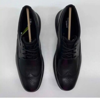 ROCKPORT MEN’S TRUFLEX DRESSPORTS WINGTIP SHOES BLACK NOIR SIZE 9M Rockport Taylor Waterproof Wingtip Dress Shoes - Mens Large  main image 4