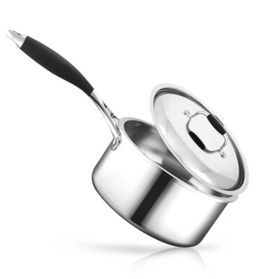 Nutrichef Saucepan with Lid - Stainless Steel, Works w/ Model Number: NCSSS12