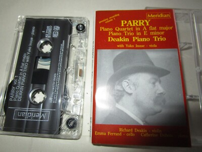 Parry: Piano Quartet in A flat major; Piano Trio in E minor Volume 1 Tape Album