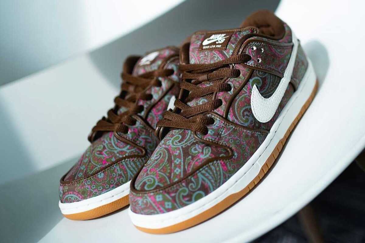 Nike SB Dunk Low PRM Brown Paisley DH7534-200 US 6 - 11 Men