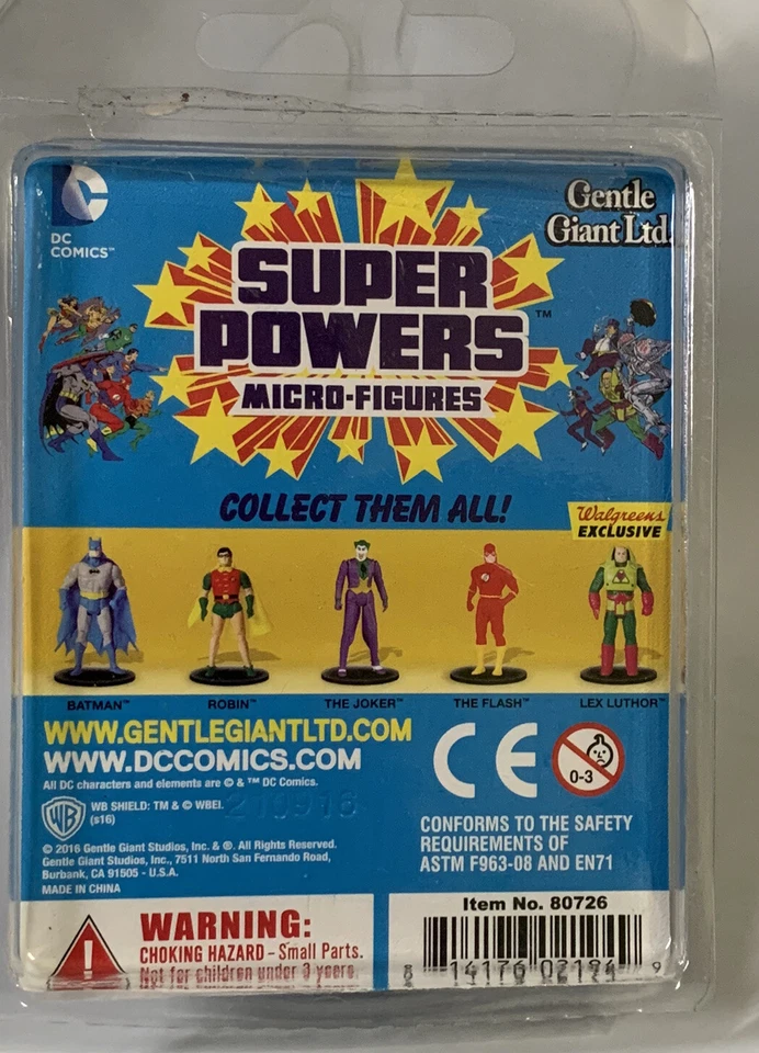 Gentle Giant Ltd. DC Comics Super Powers Mico-Figure The Joker 2017 Novo Selado - Imagem 3 de 3