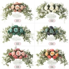 30in Wedding Arch Flowers Artificial Rose Swag for Lintel Decor Party Ornament