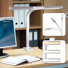 OttLite LED Desk Lamp with Sturdy Clamp - Extra Wide Lighting, Dimmable with ...