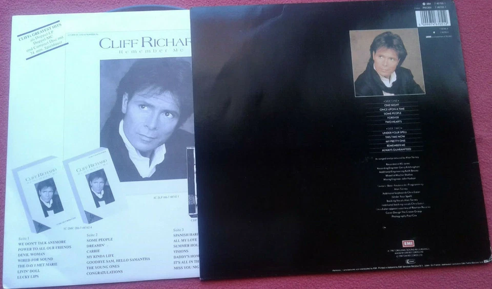 Cliff Richard / Always Guaranteed LP Vinyl 1987 One Night / Once Upon A Time uvm - Bild 2 von 2