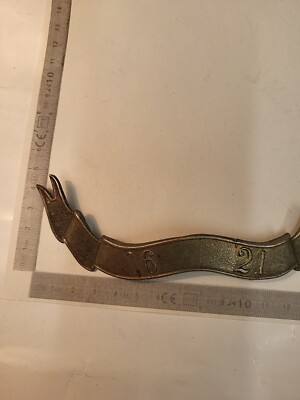 (904) Original Frakment Badeau 1621 Silver Tone Well Cleaned Soil Find