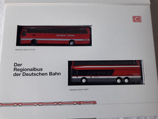 Herpa H0 2 Reisebusse Deutsche Bahn, 1 x S 215 HD und 1 x S 228 DT Doppeldecker