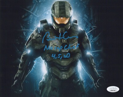 BRUCE THOMAS Signed HALO MASTER CHIEF Motion Capture 8x10 Photo JSA COA CERT