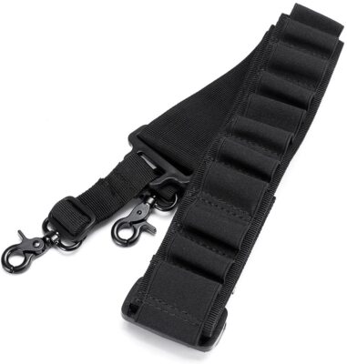 2 Point Shotgun Sling Bandolier - 15 Round 12 Gauge Ammo Carrier For HR 1871 Pardner Pump