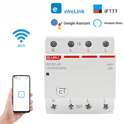 Three Phase Circuit Breaker Smart Time Timer Relay Switch Voice Remote Control