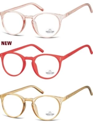 Lesebrille Rosa Rot Braun Blau Rund Panto Unisex Montana Etui 1.0 bis 3.5 SALE