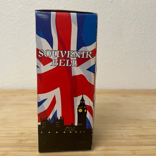 Campana de recuerdo Elgate Inglaterra Reino Unido británico abrebotellas vajilla de plata nuevo en caja - Imagen 6 de 6