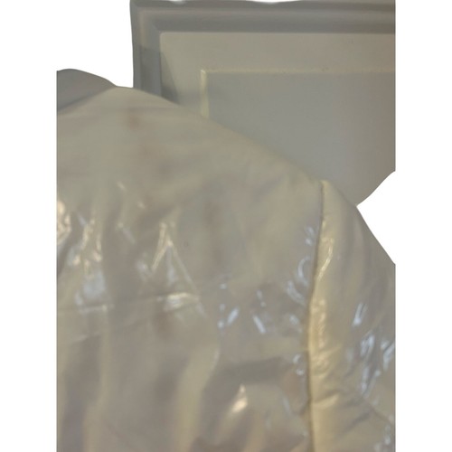 MEMBERS ONLY White Puffer Cropped Jacket Size M *Flawed* - Picture 5 of 8