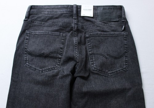 Jack & Jones Men's Glenn Slim Fit Tapered Jeans BL1 Black Denim Size 30x34 NWT - Picture 4 of 4
