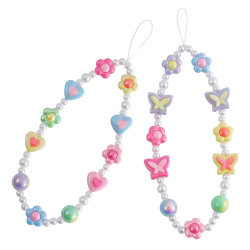 2 PCS Fille Chaîne De Téléphonie Mobile Pendentif Sangle Téléphone Portable - Zdjęcie 12 z 12