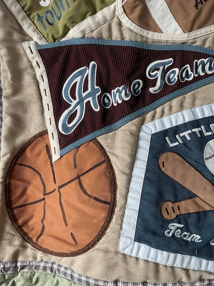 Детская кроватка одеяло Sports футбол бейсбол баскетбол - Изображение 3 из 4