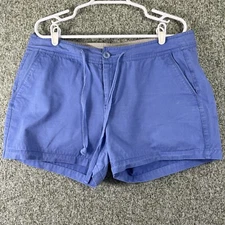 Guide Series Gander Mountain Shorts Women 14 Blue Flat Front Drawstring Outdoor