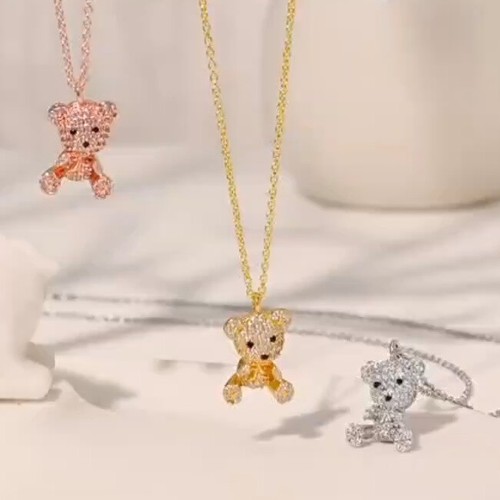 Cute little Teddy Bear Necklace * 40cm 15.7inch adjustable chain * choose colour - Picture 5 of 19