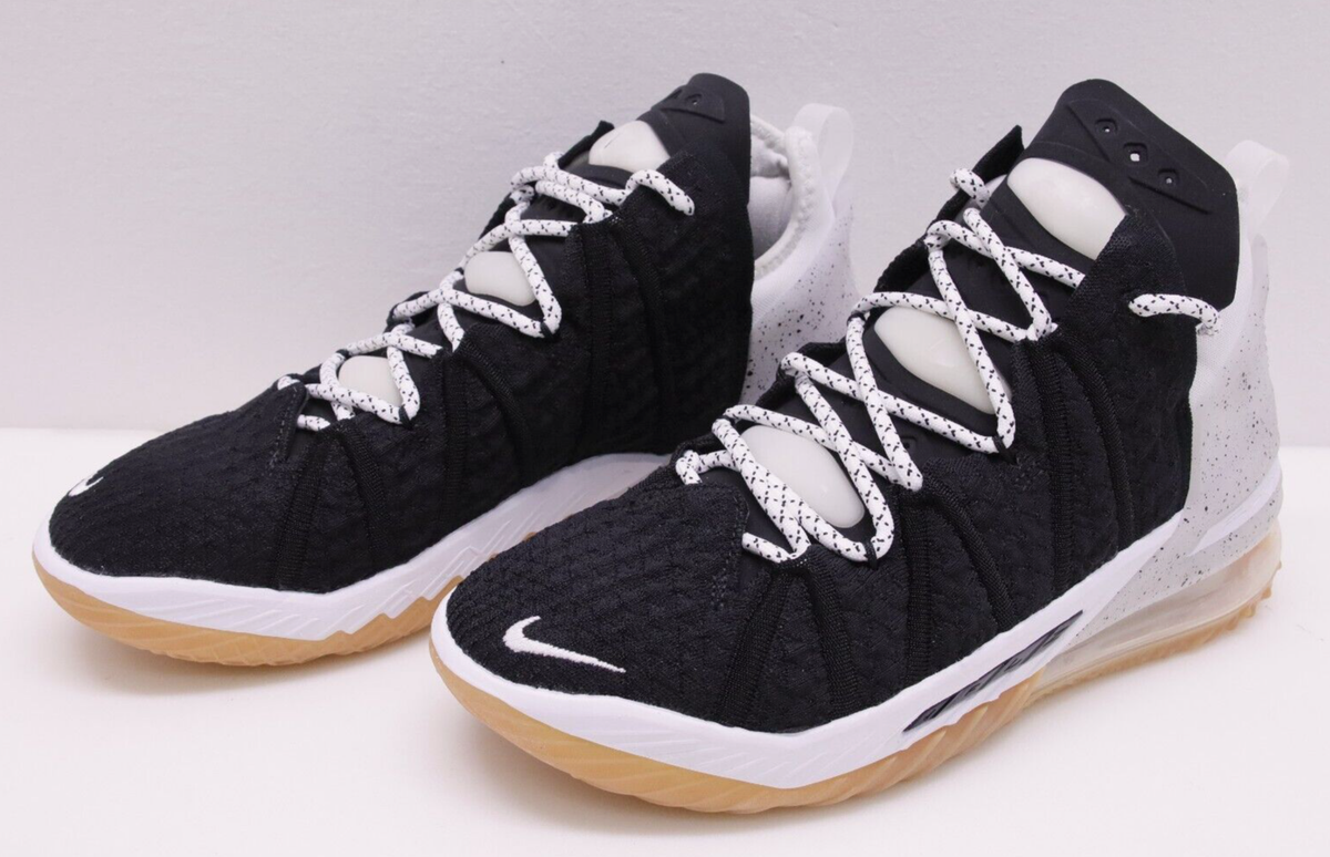 シューズ(男性用) LEBRON 23 29cm Nike LeBron XVIII Black White Gum Med Brown Shoes CQ9283-007 Men's