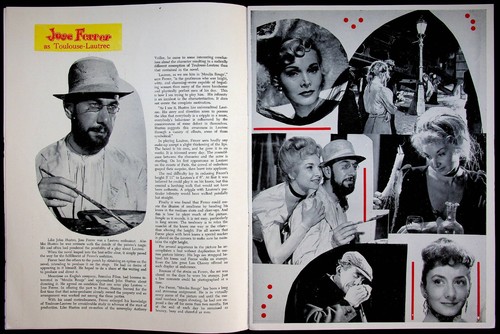 Libro de programa de películas de recuerdo Moulin Rouge 1952 José Ferrer Zsa Zsa Gabor - Imagen 4 de 7