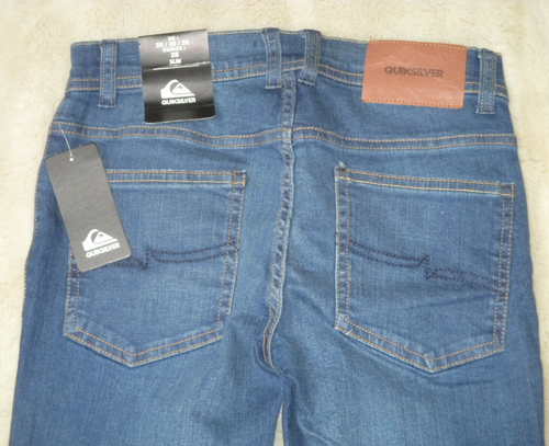 Quicksilver Boy's 25x26 Slim Medium Wash Brand New Denim Jeans - Picture 4 of 4