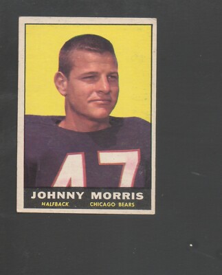 1961 Topps Football Card #11 John Morris-Chicago Bears Ex Mint Card
