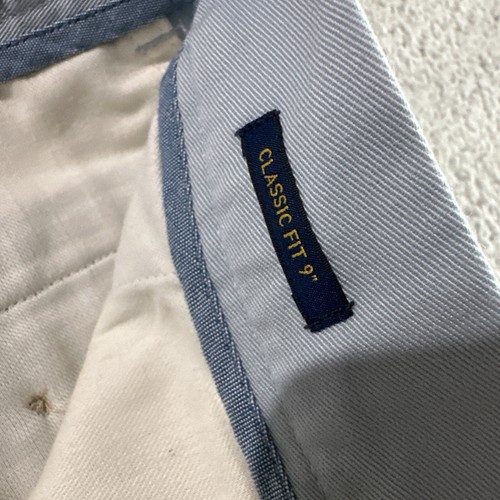 Pantalones Cortos Chinos Polo Ralph Lauren Calce Clásico 9" Nuevo con Etiquetas - Azul - Para Hombre Talla 32 - Imagen 6 de 9