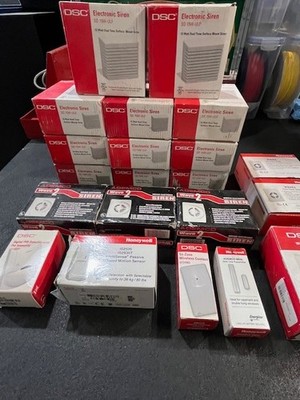 DSC ADEMCO Sirens Motion Detectors Door Contact Alarm System Parts Sold as LOT