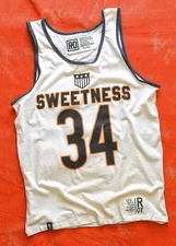 Walter Payton Sweetness #34 Vintage White Tank (L) New w/ Tags NFL Chicago Bears