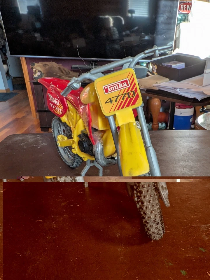 Vintage Tonka Motorcycle Funrise 4770 Motocross Dirt Bike Racing Toy Wow!! - Image 3 of 4