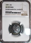NGC About Uncirculated 1898 Barber Quarter, Richly Hued & Barely Circulated!