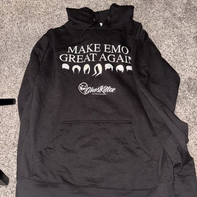 Make Emo Great Again Hoodie M Ghost Killer Entertainment Emo Pop Punk