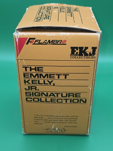 Vintage Emmett Kelly Jr. Flambro The Putt Figur auf Holzsockel - Bild 9 von 13