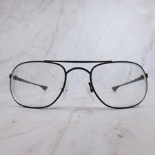 ArtCraft USA JS 55 22 Mens Aviator Eyeglasses Matte Black e Logo