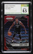 2016-17 Panini Prizm Ruby Wave Prizm Caris LeVert #165 CSG 8.5 5r6