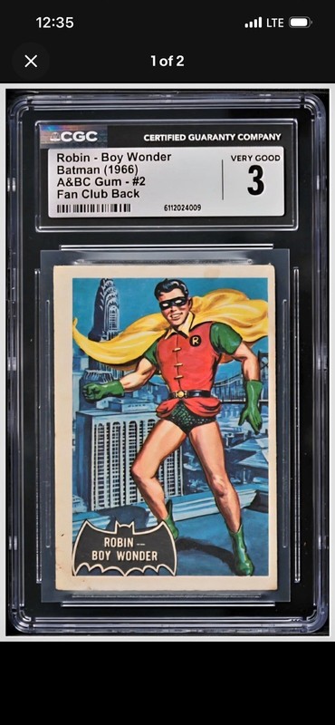 1966 Black Bat #1 - The Batman - Batman Cards