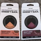 2 OhSnap Snap 4 Luxe Magsafe/Google Pixelsnap Phone Grip Apple Cognac Cranberry