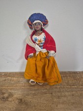 Vintage ECUADOR OLGA FISCH Costume Doll Woman  10".