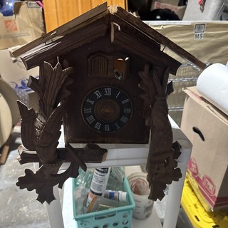 Parts for Black Forest Cuckoo Clock. Rough Shape. Made In Germany.