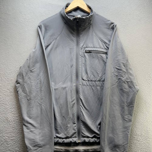 Nike ACG Jacket Mens Medium Gray Softshell Full Zip Pockets Stretch Vintage Rare - Image 1