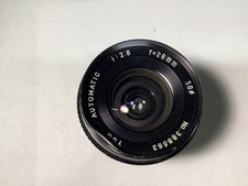 YUS Lens 28mm f/2.8 Automatic Lens Contax Yashika Black