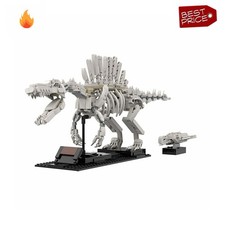 Spinosaurus Skeleton and Sea Turtle Fossil MOC Model for Collection 659 Pcs