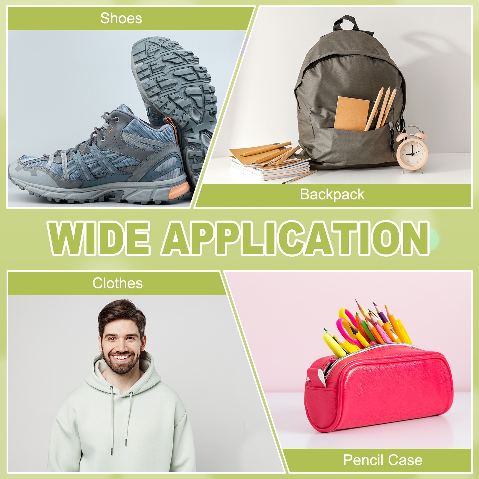 Zipper Pull Tabs Cord End Tips Shoelace End Clips - (10 Pack, Gray)