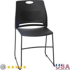 Stackable Commercial Chairs Ergonomic Design Heavy Duty Steel Frame Multi-Use