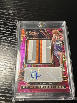 2024 Panini Select Prime Selections  Oso Ighodaro #PSS-OSO Pink Pulsar Prizm /15