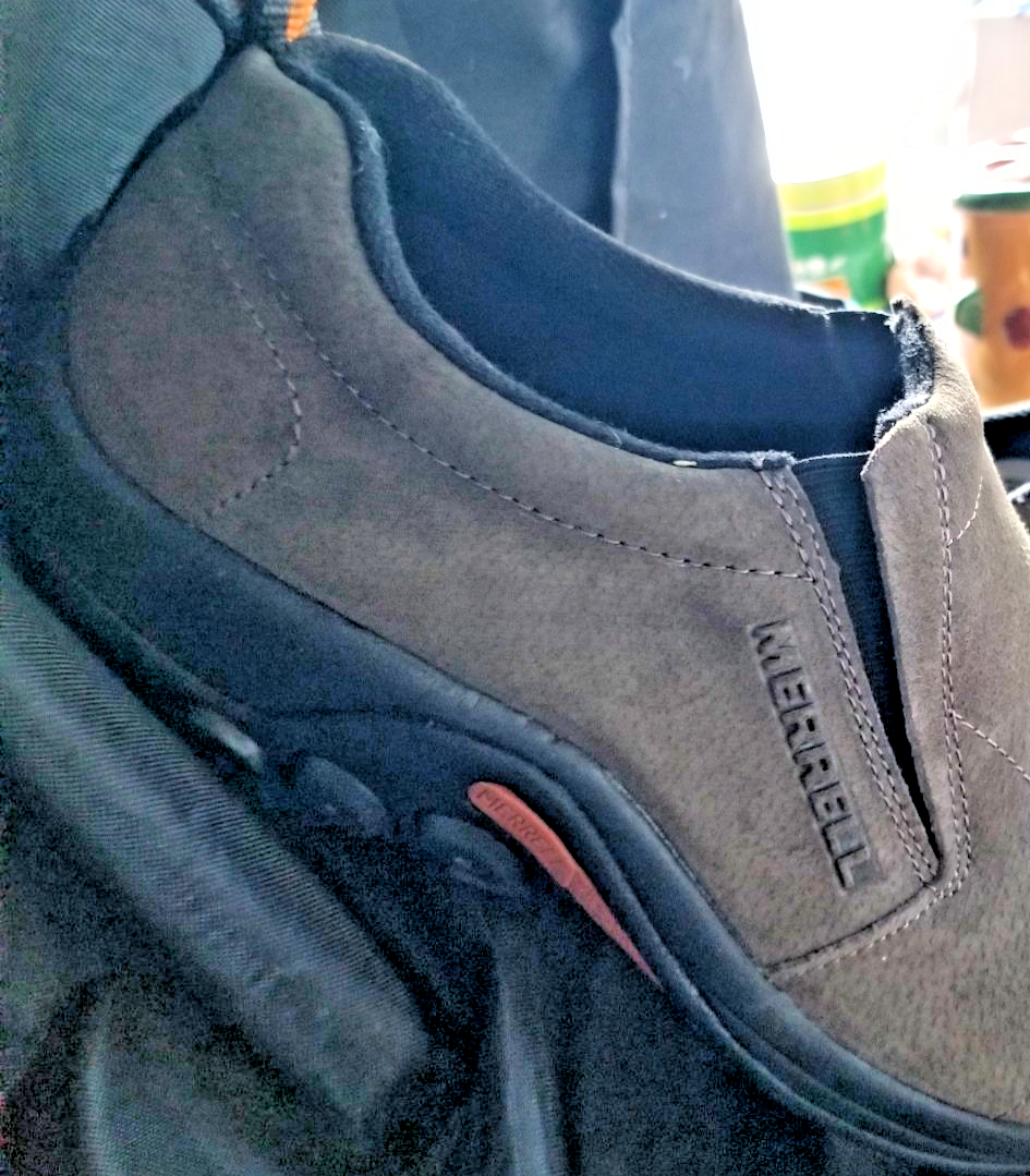 Scarpe slip on Merrell uomo Jungle Moc Gunsmoke J63787W taglia 8 larghe grigio scuro