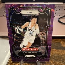 KAYLA MCBRIDE 2024 PANINI PRIZM MONOPOLY WNBA BASKETBALL #61 PURPLE WAVE PRIZM