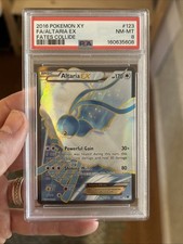 2016 POKEMON XY FATES COLLIDE #123 FULL ART/ALTARIA EX PSA 8 NEW CERT