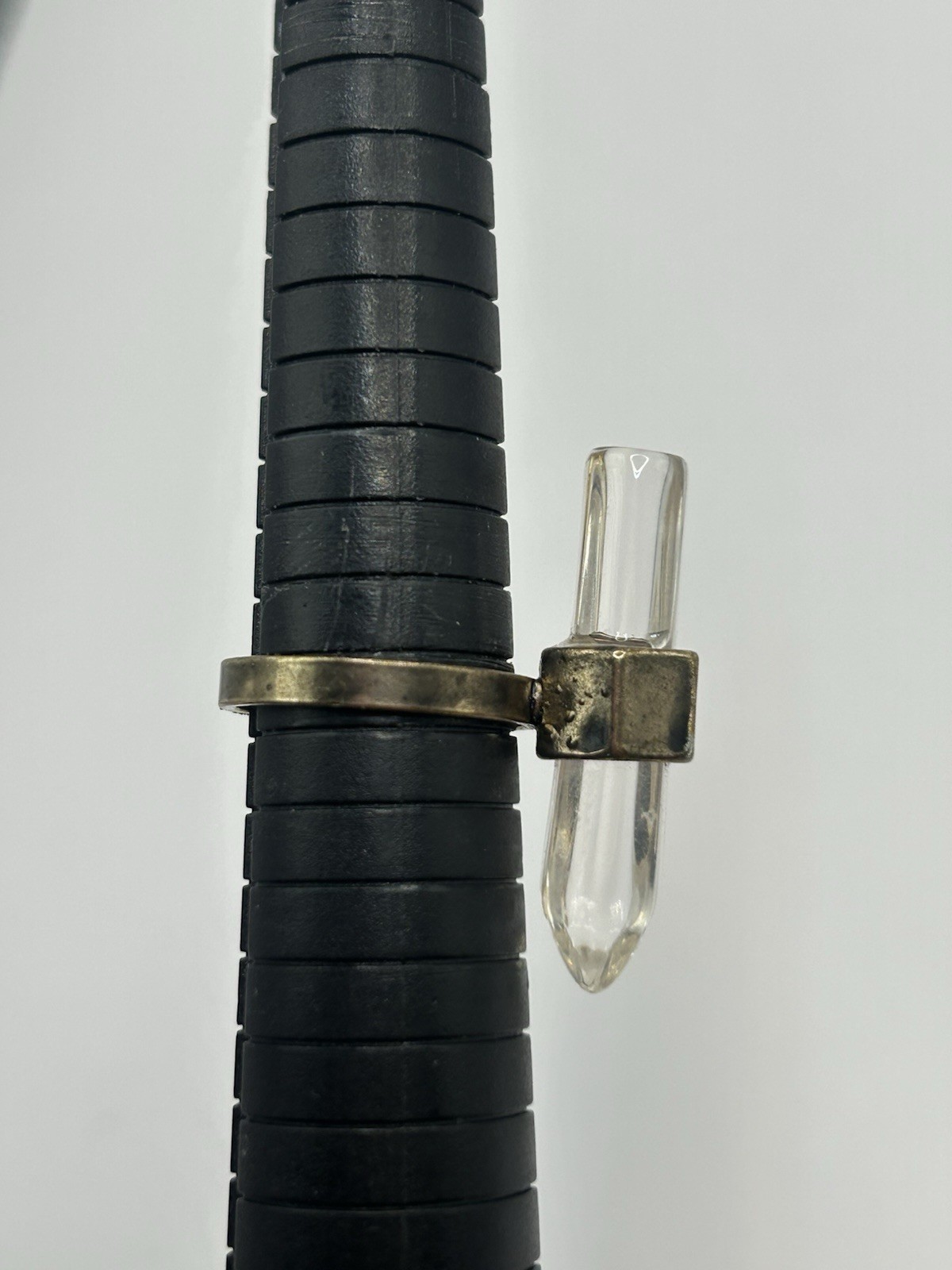 Crystal Quartz Point Statement Ring Size 8 Boho R… - image 10