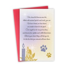 Pet Sympathy Card  Gifts for Loss of Dog Cat, Pet Loss Gift for Dog Lover Ca...